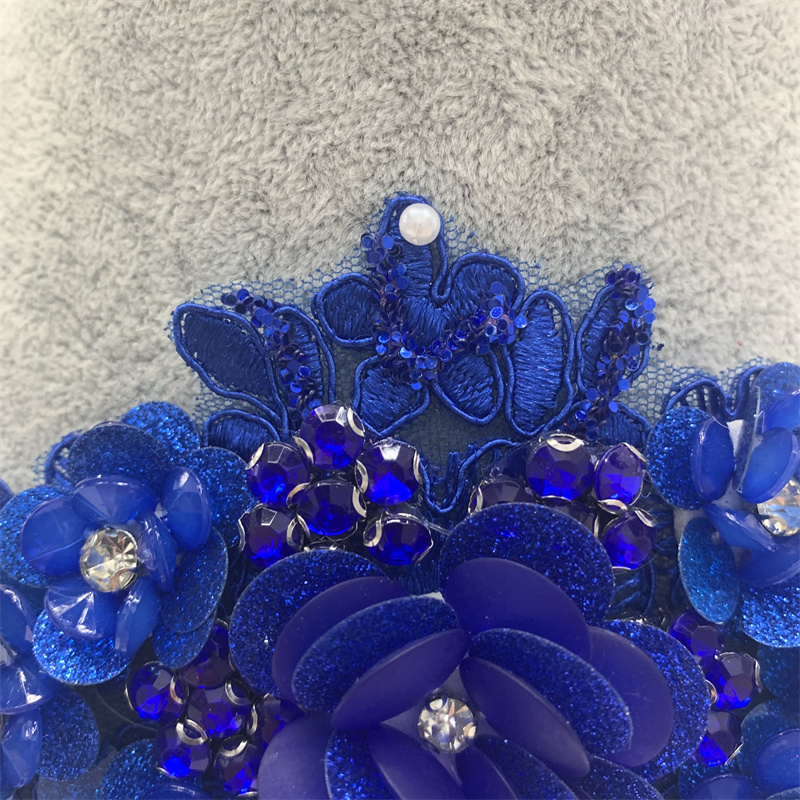 DIY wedding dress, formal wear, accessories and accessories with three-dimensional diamond-shaped flowers pic 12