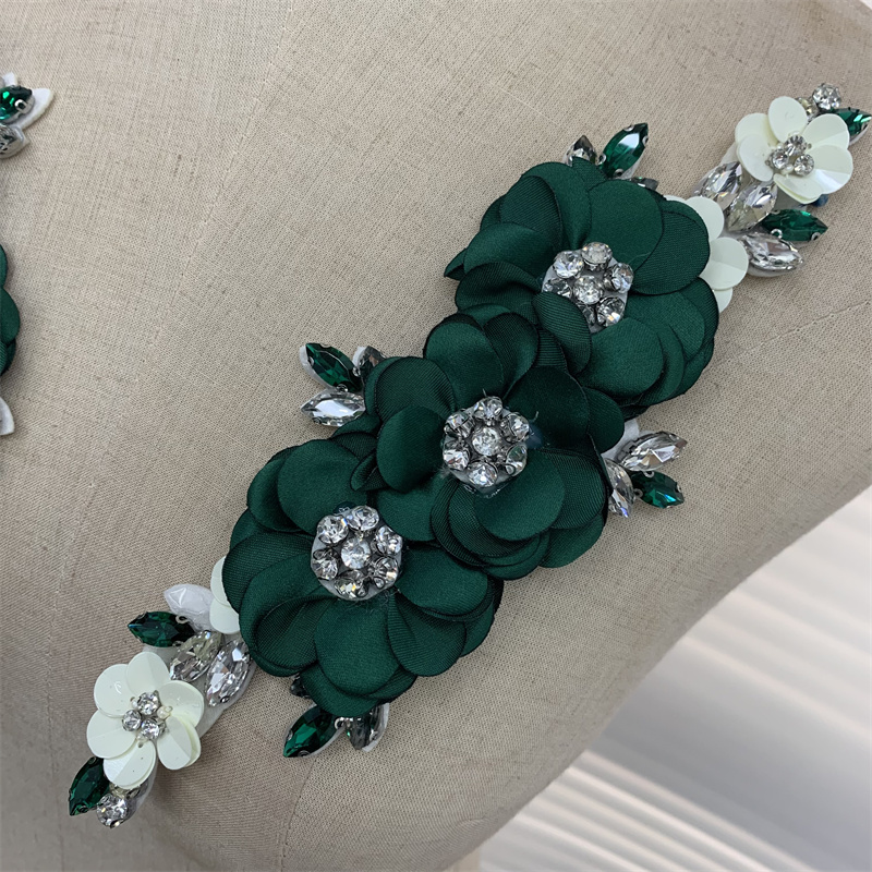 立体花朵 镶钻亮片花边 服装服饰辅料配件详情8