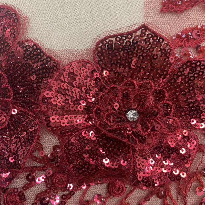 立体网纱个花婚纱礼服服装辅料详情6