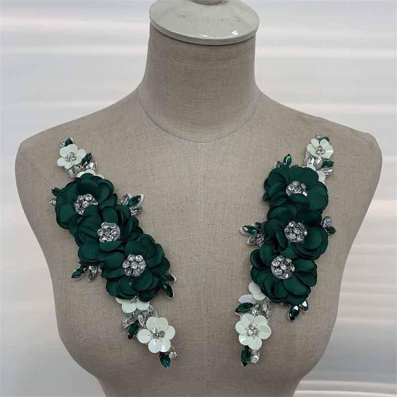 立体花朵 镶钻亮片花边 服装服饰辅料配件详情4