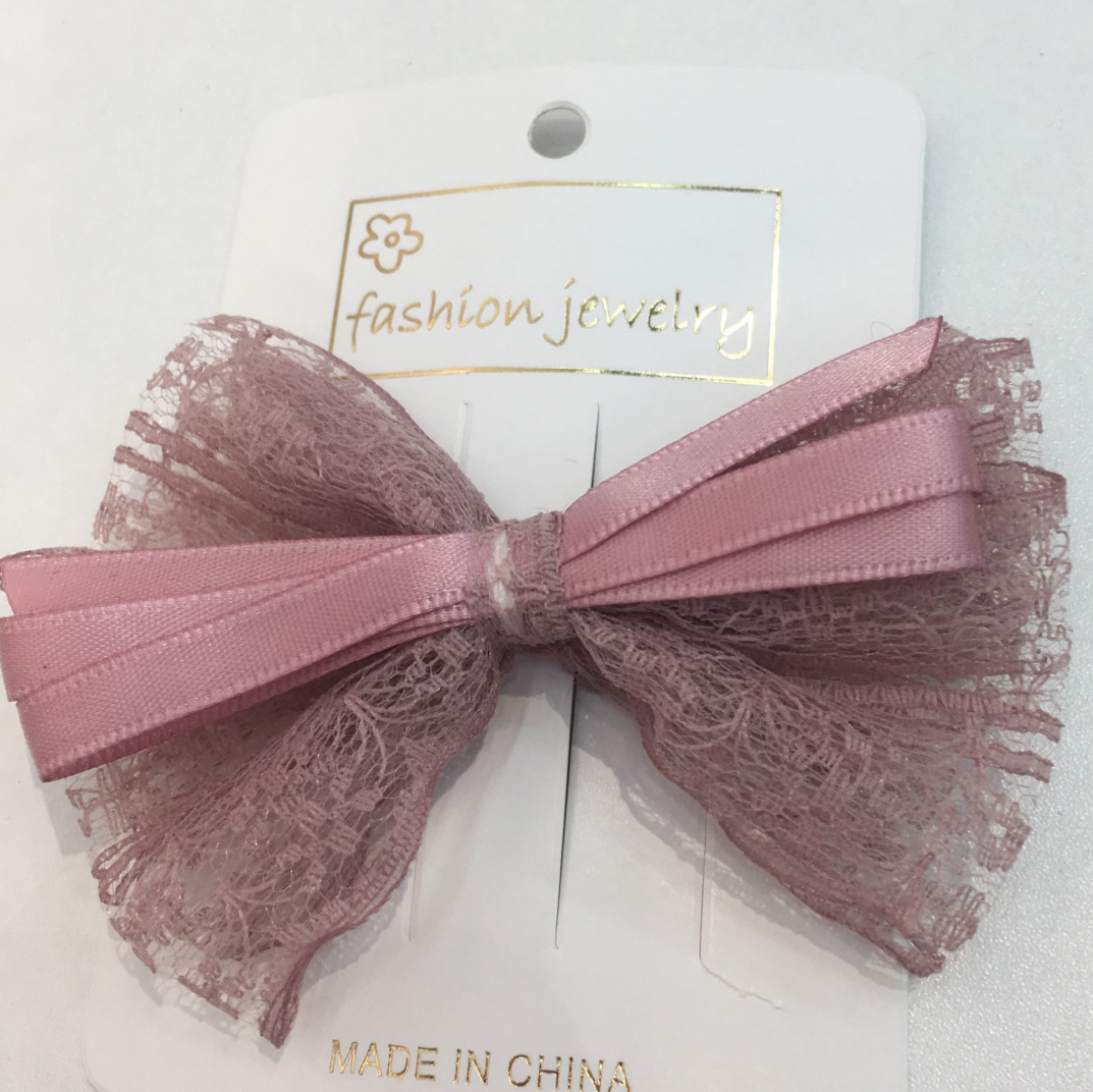 f Pink bow factory direct sales classic hairpin fashion trend is timeless thumbnail