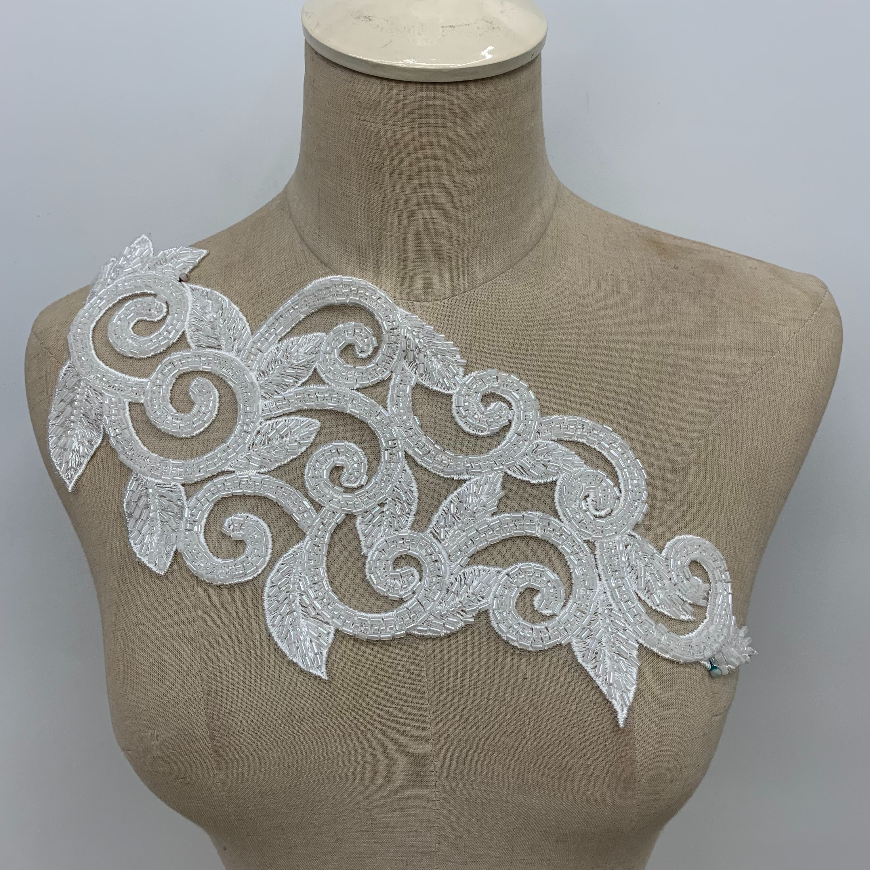 Willow beaded individual lace wedding dress, evening gown, performance costume accessories pic 5