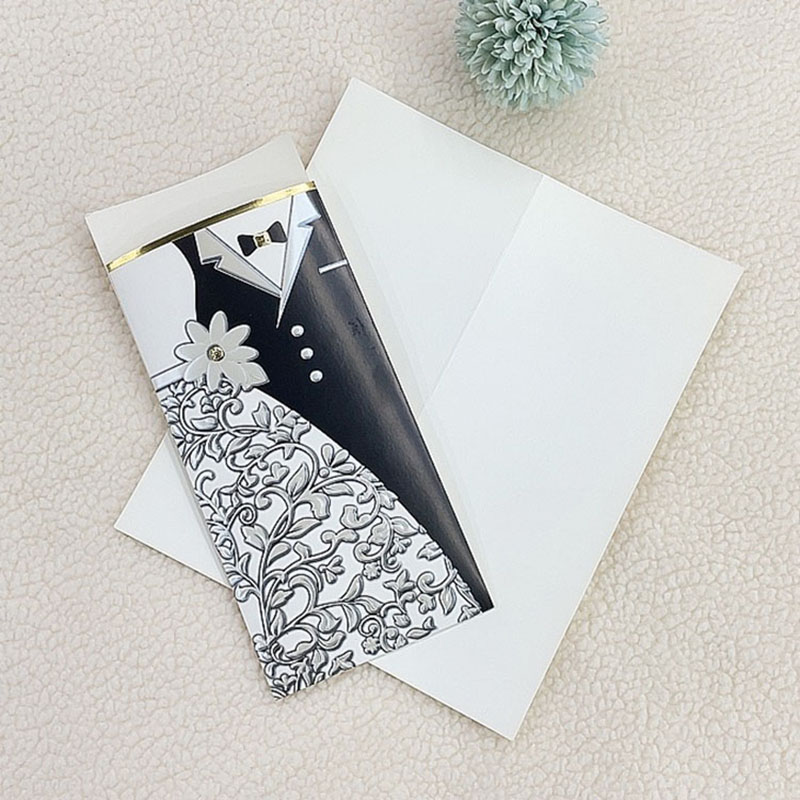 Manufacturers Direct Custom High-End Bride And Groom Relief Three-Dimensional Wedding Invitations Invitations Wholesale Application Scenario