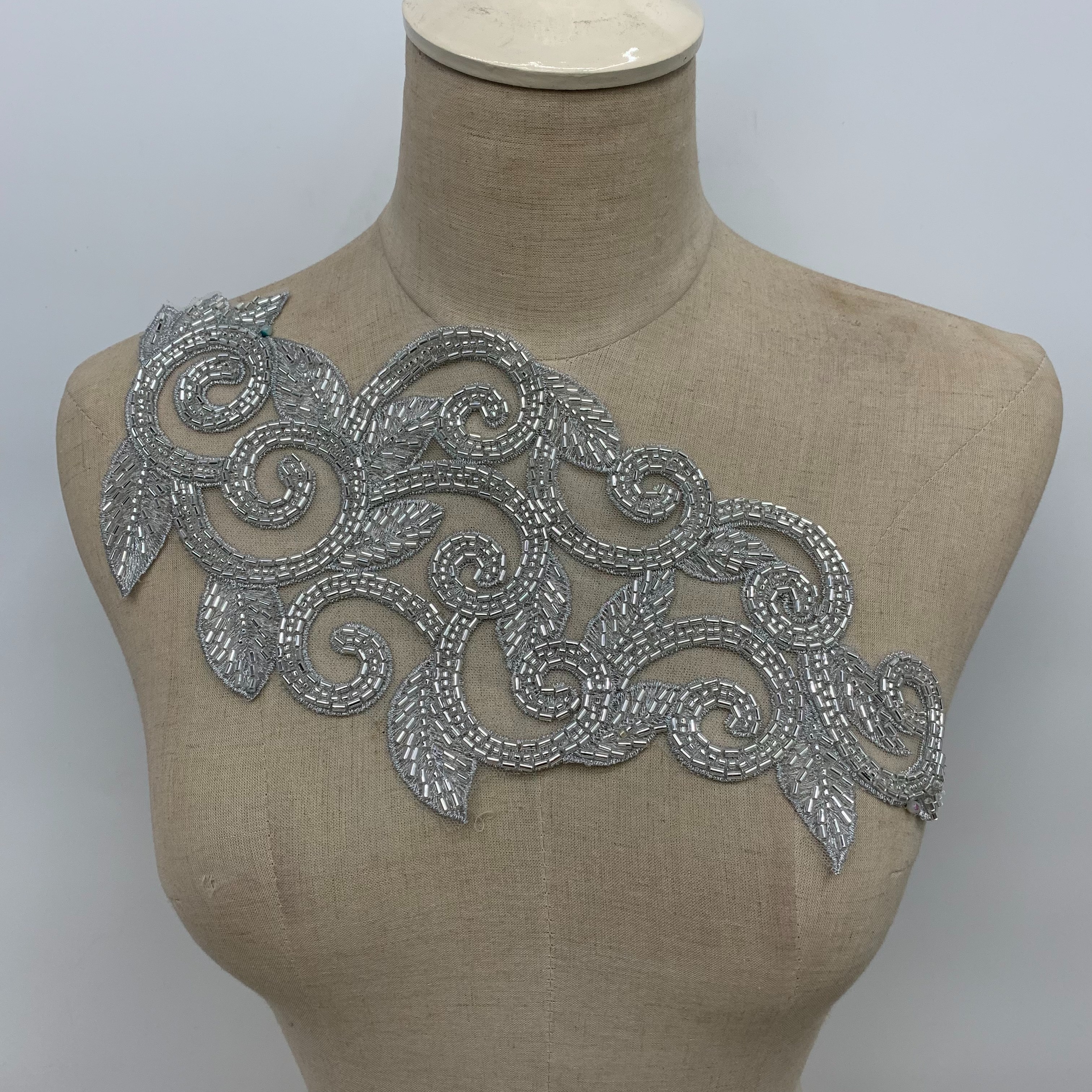 Willow beaded individual lace wedding dress, evening gown, performance costume accessories pic 2