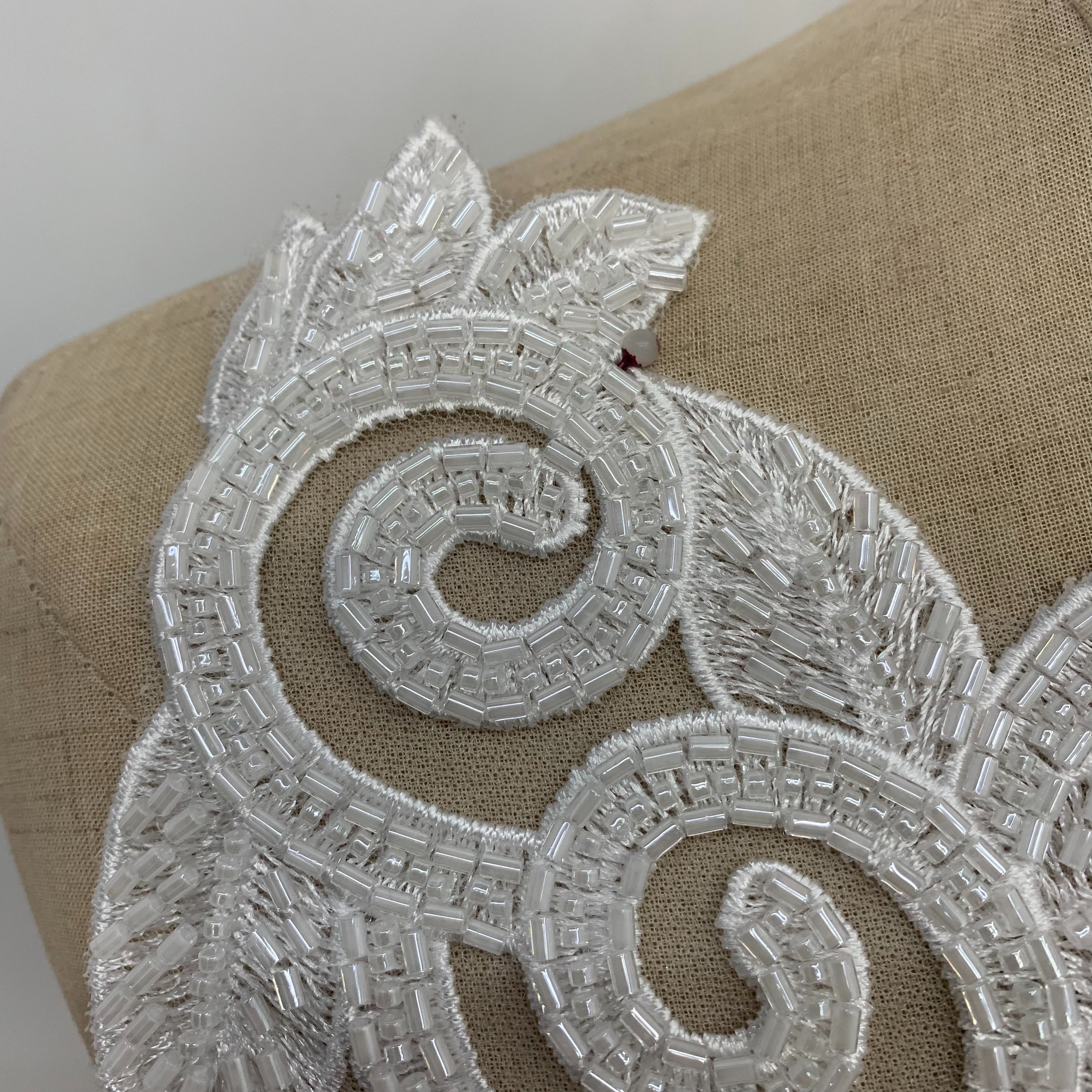 Willow beaded individual lace wedding dress, evening gown, performance costume accessories pic 11