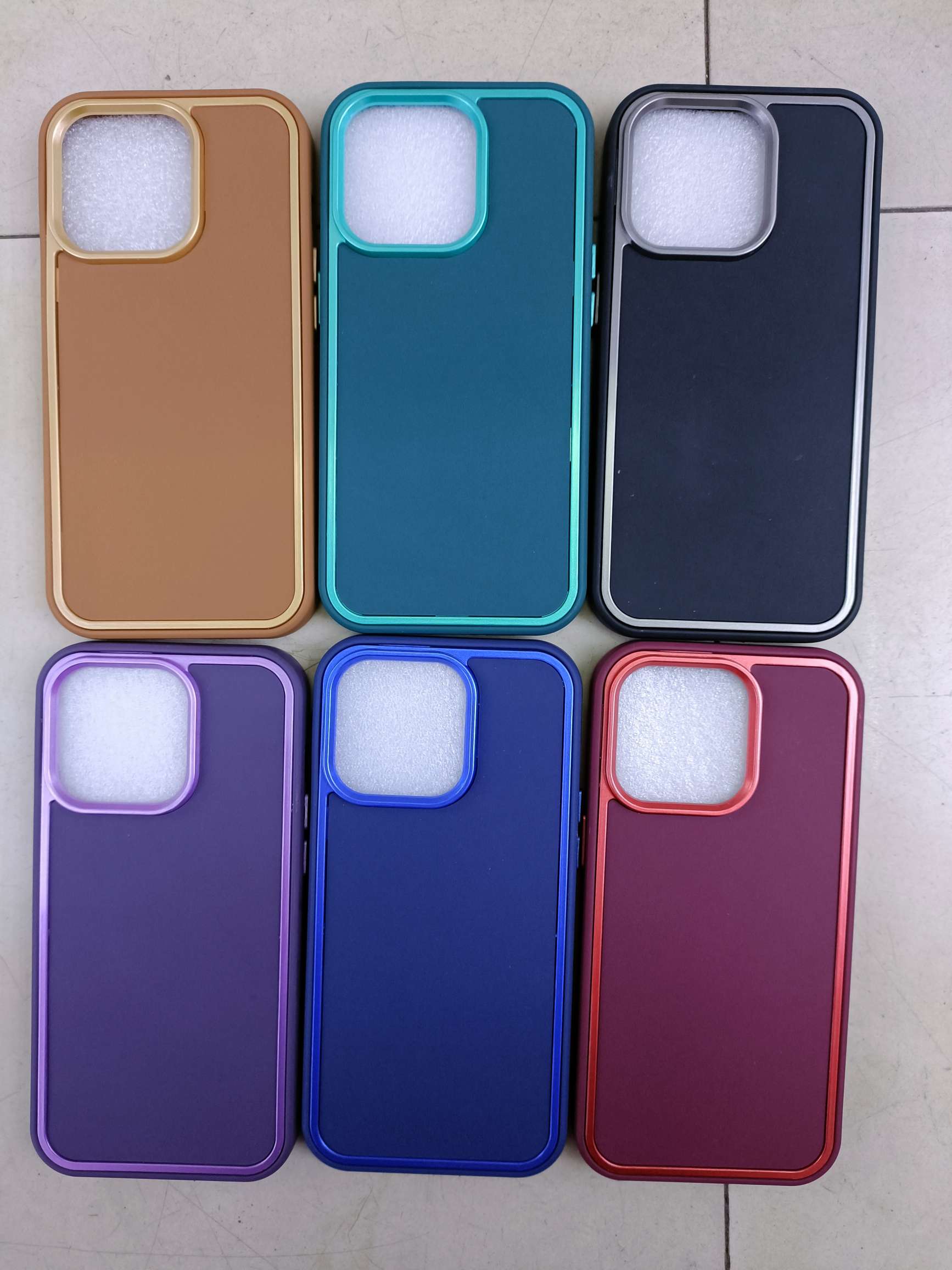 Spray-painted border key phone case TPU phone case