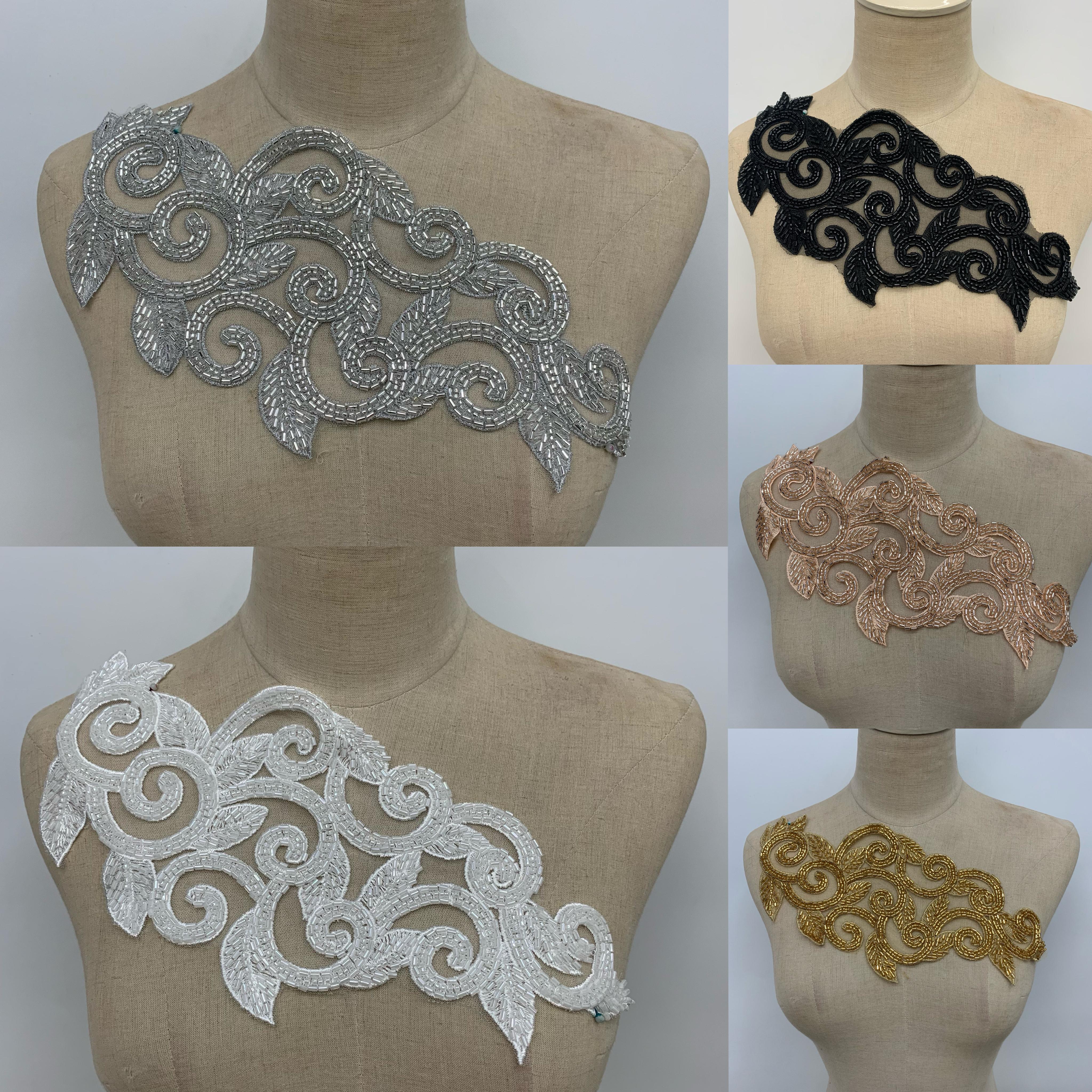 Willow beaded individual lace wedding dress, evening gown, performance costume accessories pic 1