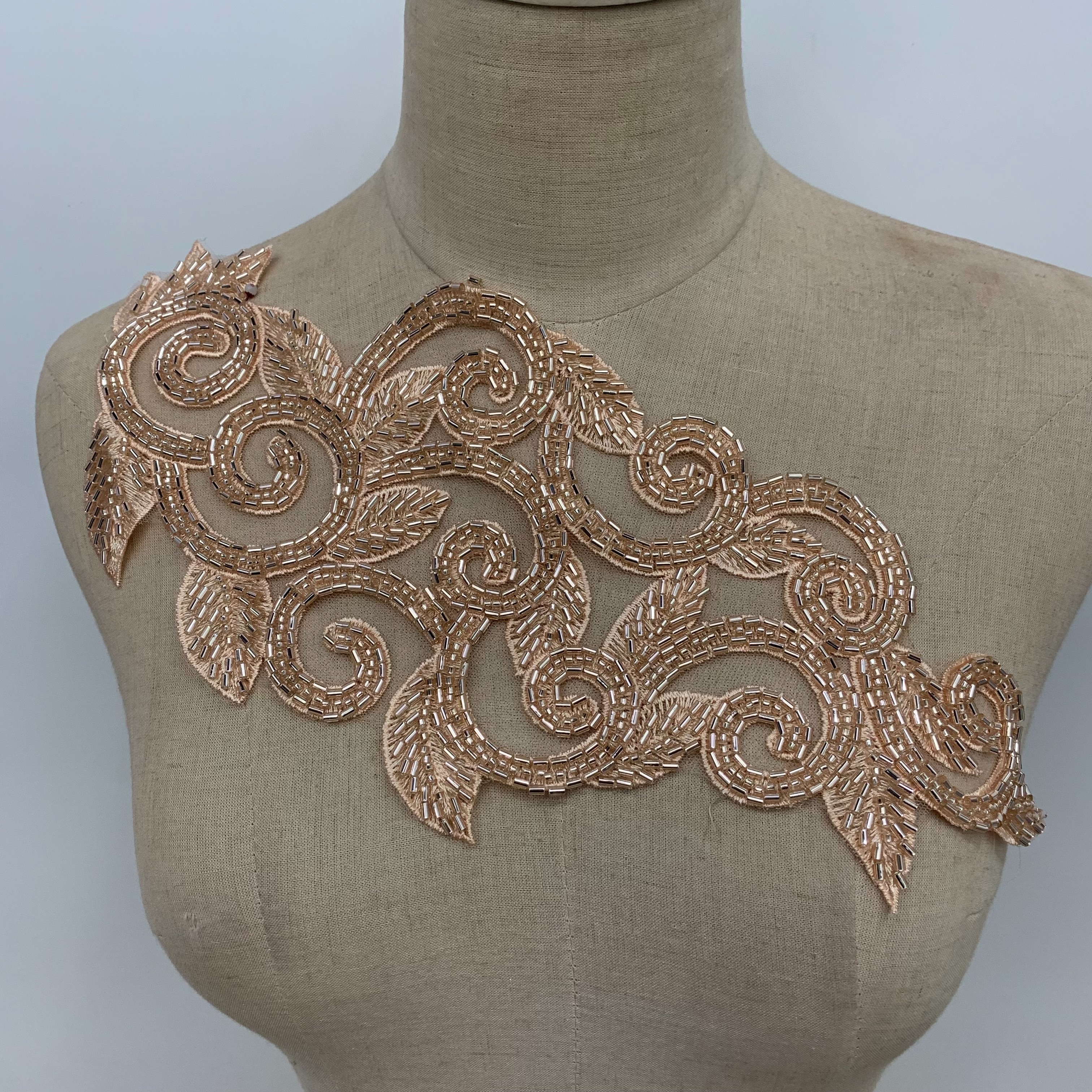 Willow beaded individual lace wedding dress, evening gown, performance costume accessories pic 10