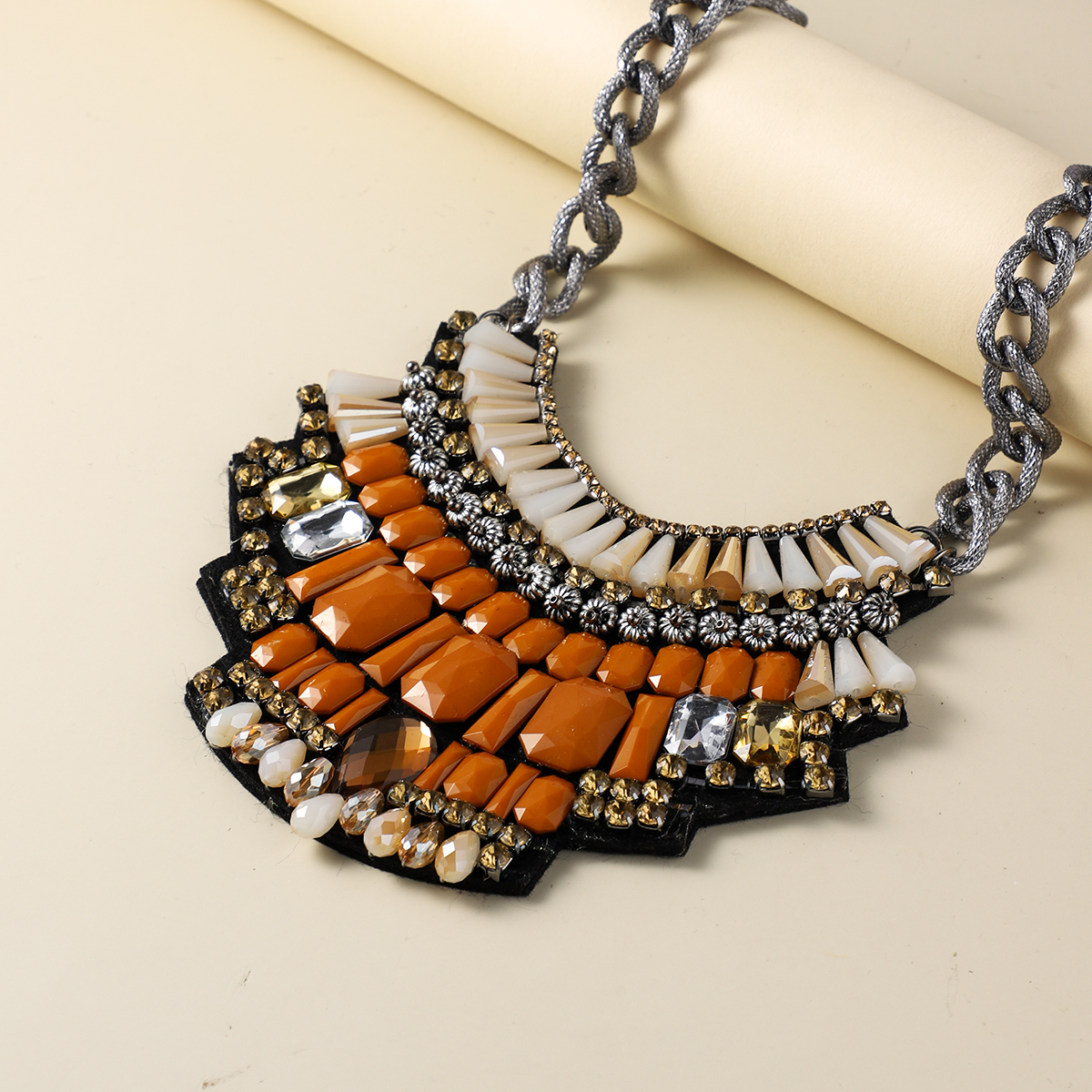 European and American fashion Bohemia selling multi-layer necklace brown