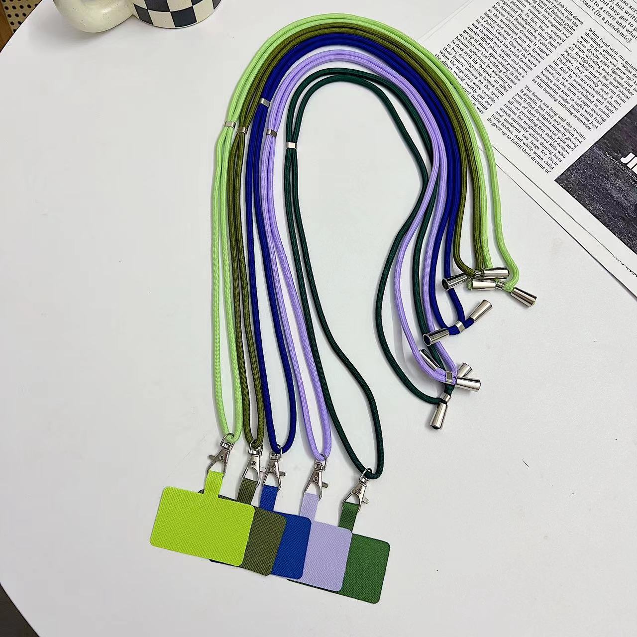彩色手机挂绳可调节长短可拆卸手机挂绳垫片万能手机挂绳斜挎防丢挂脖绳工作证挂绳详情5