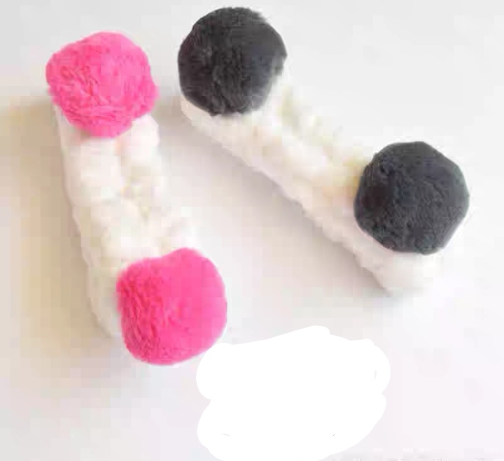 Rabbit Hair Big Hair Ball Face Wash Hair Band Seven Colors Item Picture