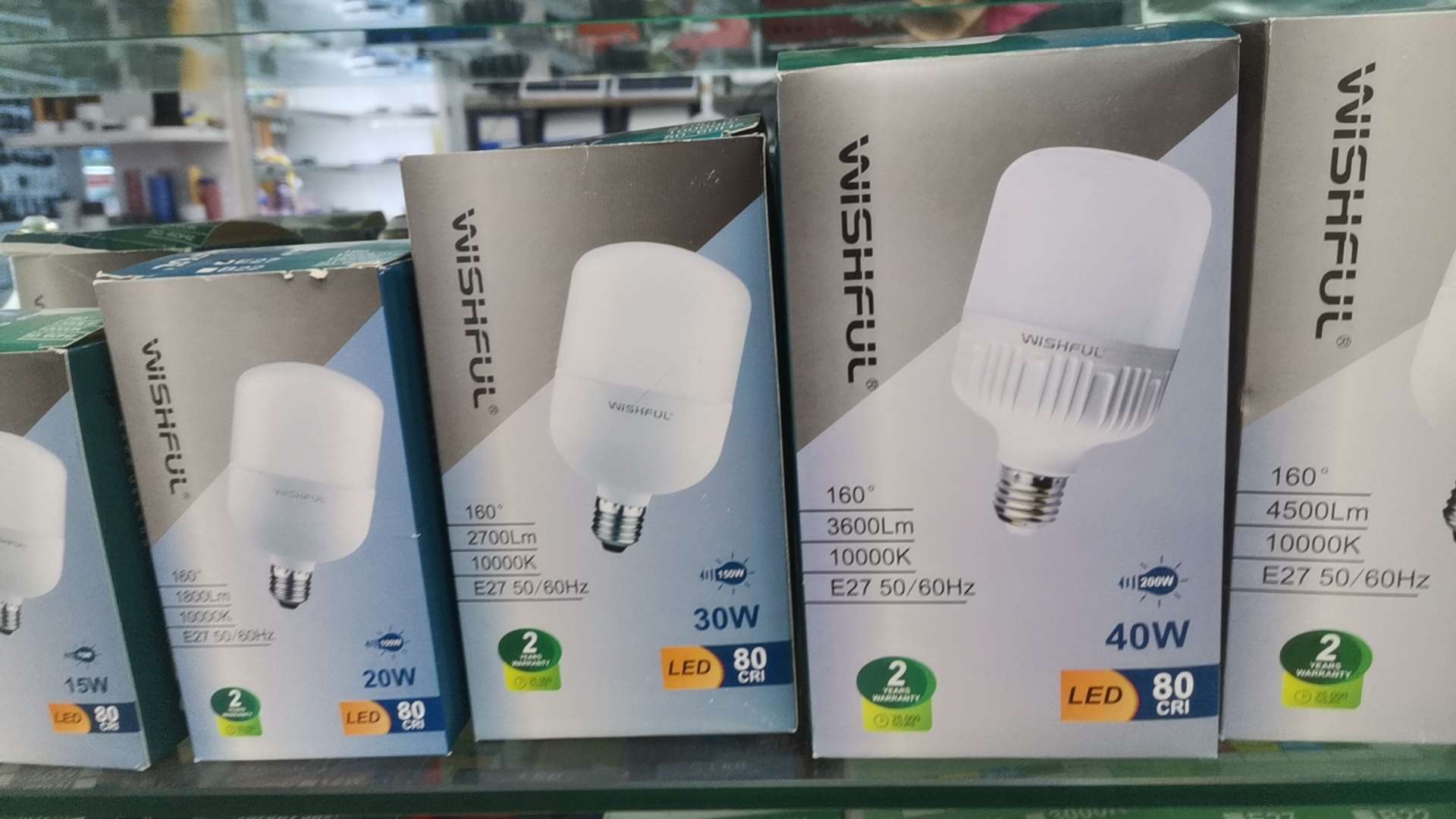 Wishful White Yellow Light Bulb full figure
