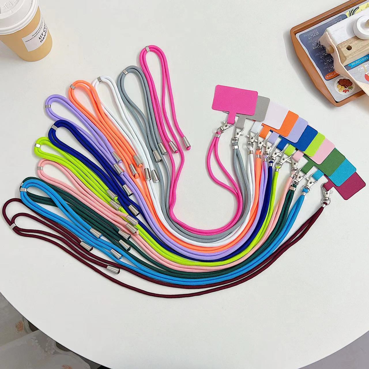 彩色手机挂绳可调节长短可拆卸手机挂绳垫片万能手机挂绳斜挎防丢挂脖绳工作证挂绳详情2