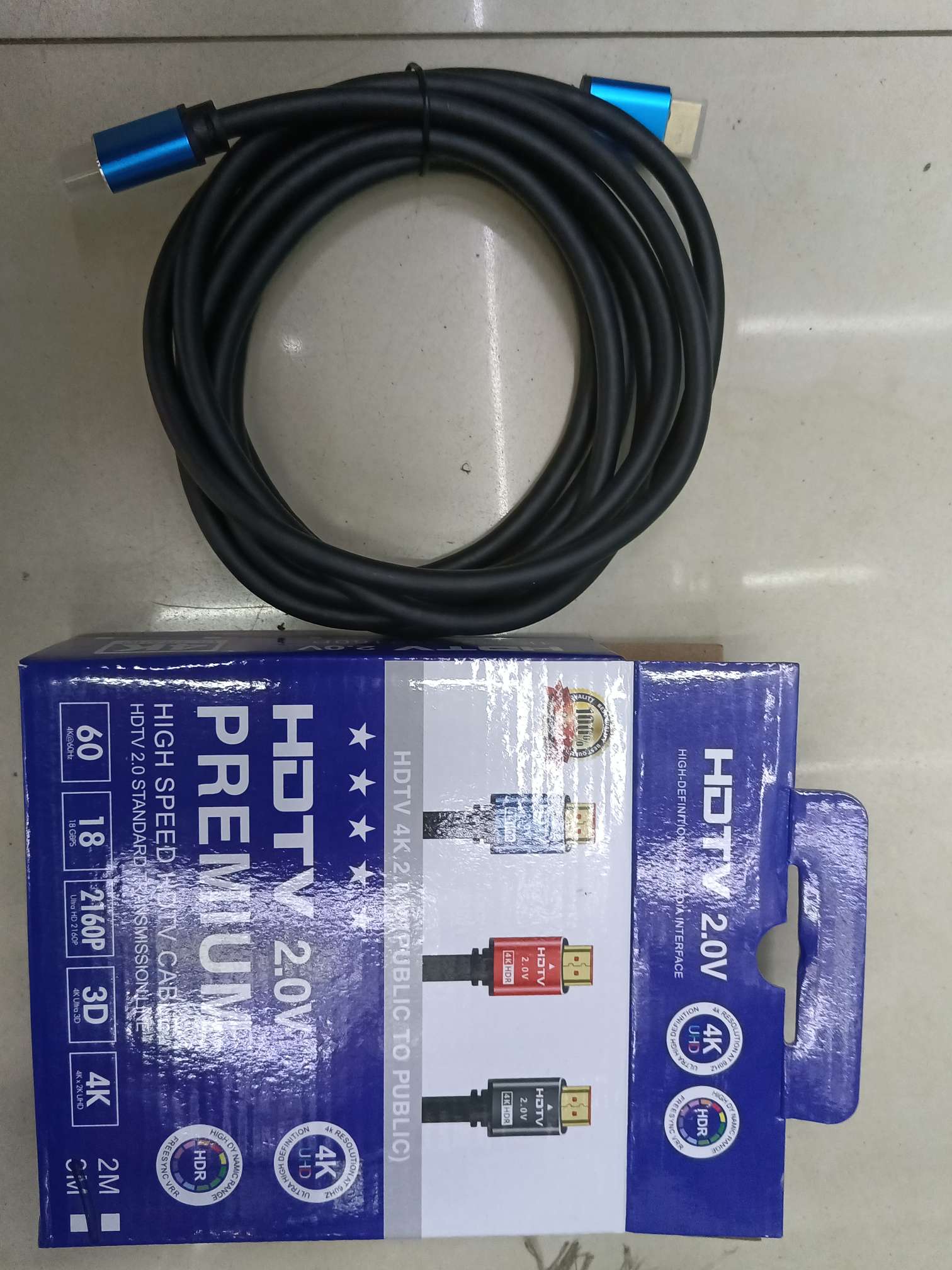 HDMI black HD cable full figure