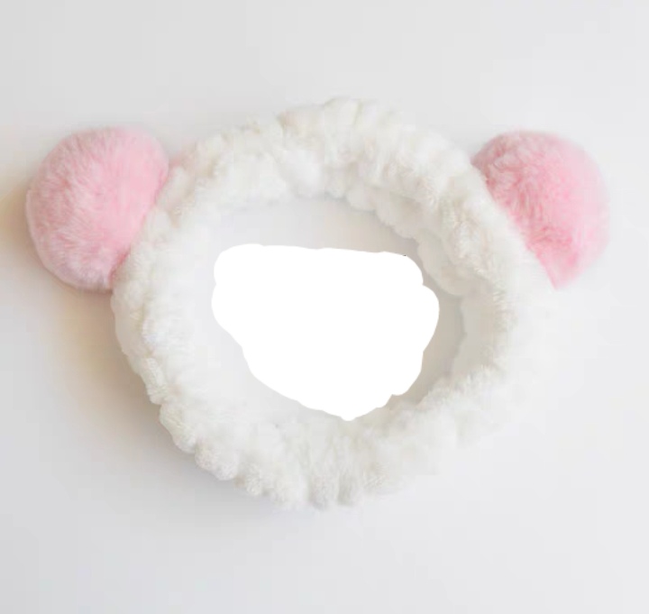 Rabbit Hair Big Hair Ball Face Wash Hair Band Seven Colors Specification drawing