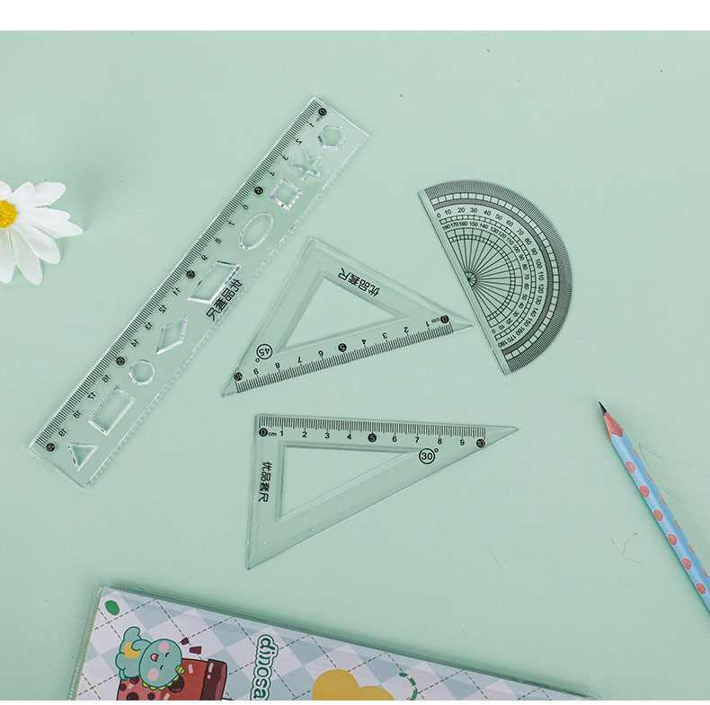 weibo Weibo Ruler, straight ruler set, ruler for primary school students, ruler customization, many learning tools pic 5