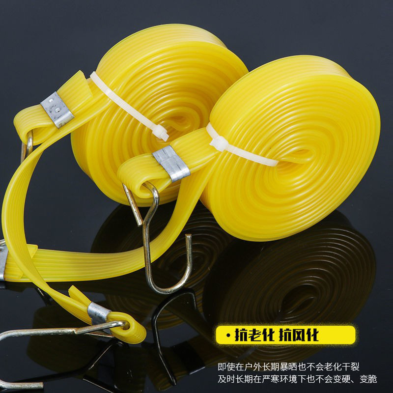 230429牛筋扁车绳行李绳电动摩托车绑带弹力绳松紧带牛筋捆绑铁钩绳拉货橡皮筋行李绳子详情4