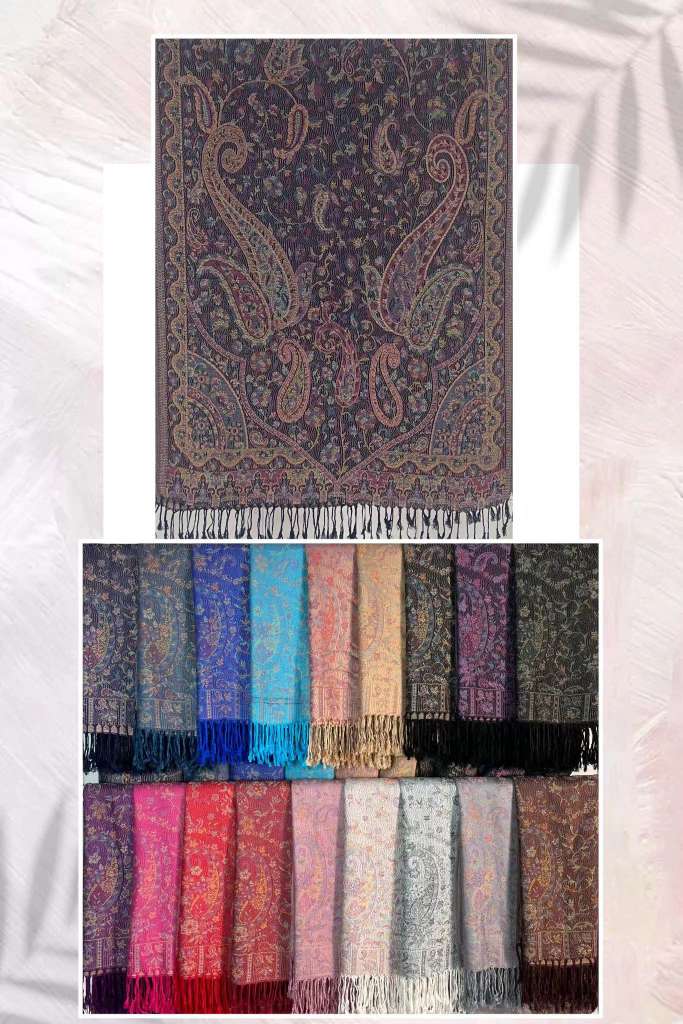 Foreign Trade National Style Jacquard Cashew Fringed Shawl New Autumn And Winter Women's Long Scarf Pashmina Scarf
