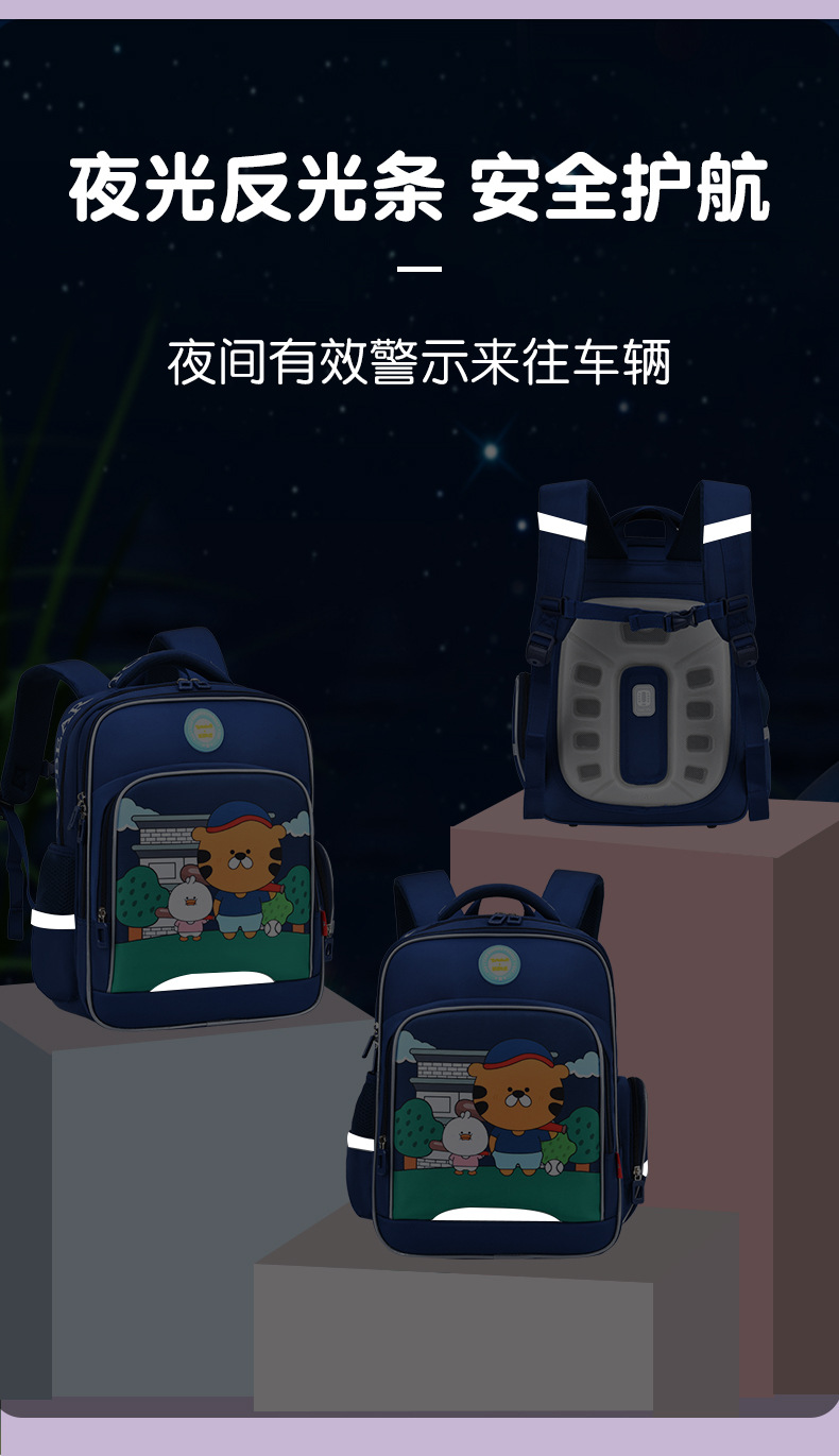 2023新款卡通学生书包1-6年级护脊减负双肩包LZJ-4387详情9