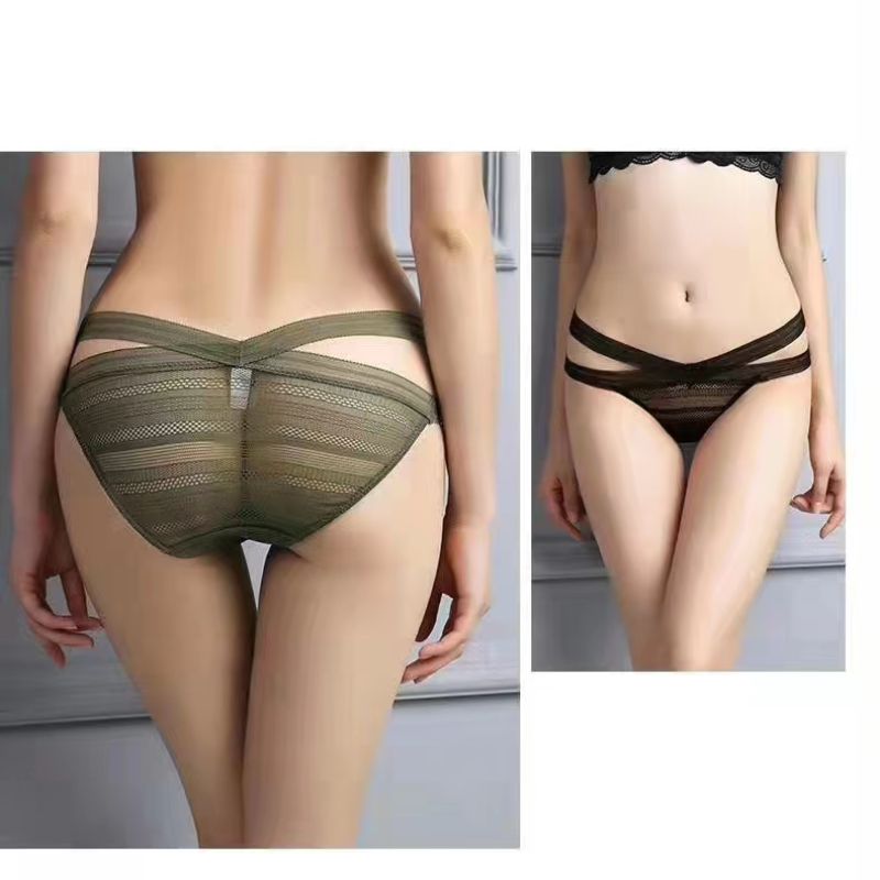 Magic Box Mystery ladies lace transparent thin comfortable side strap briefs thumbnail