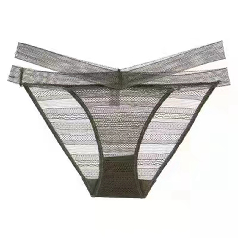 The Mystery of the Magic Box Women's Lace Transparent Thin Comfortable side-strap triangle pants pic 7