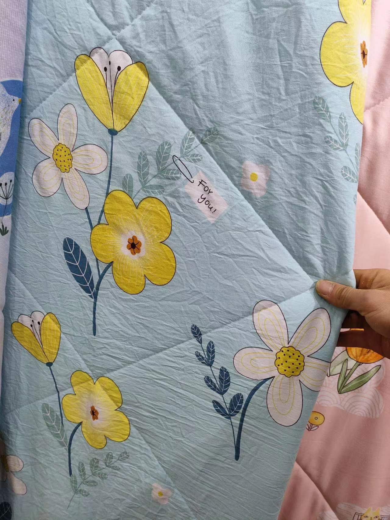 Factory Direct Wash Cotton Printing Summer Quilt Wholesale Gift Run Quantity Summer Quilt Specification drawing