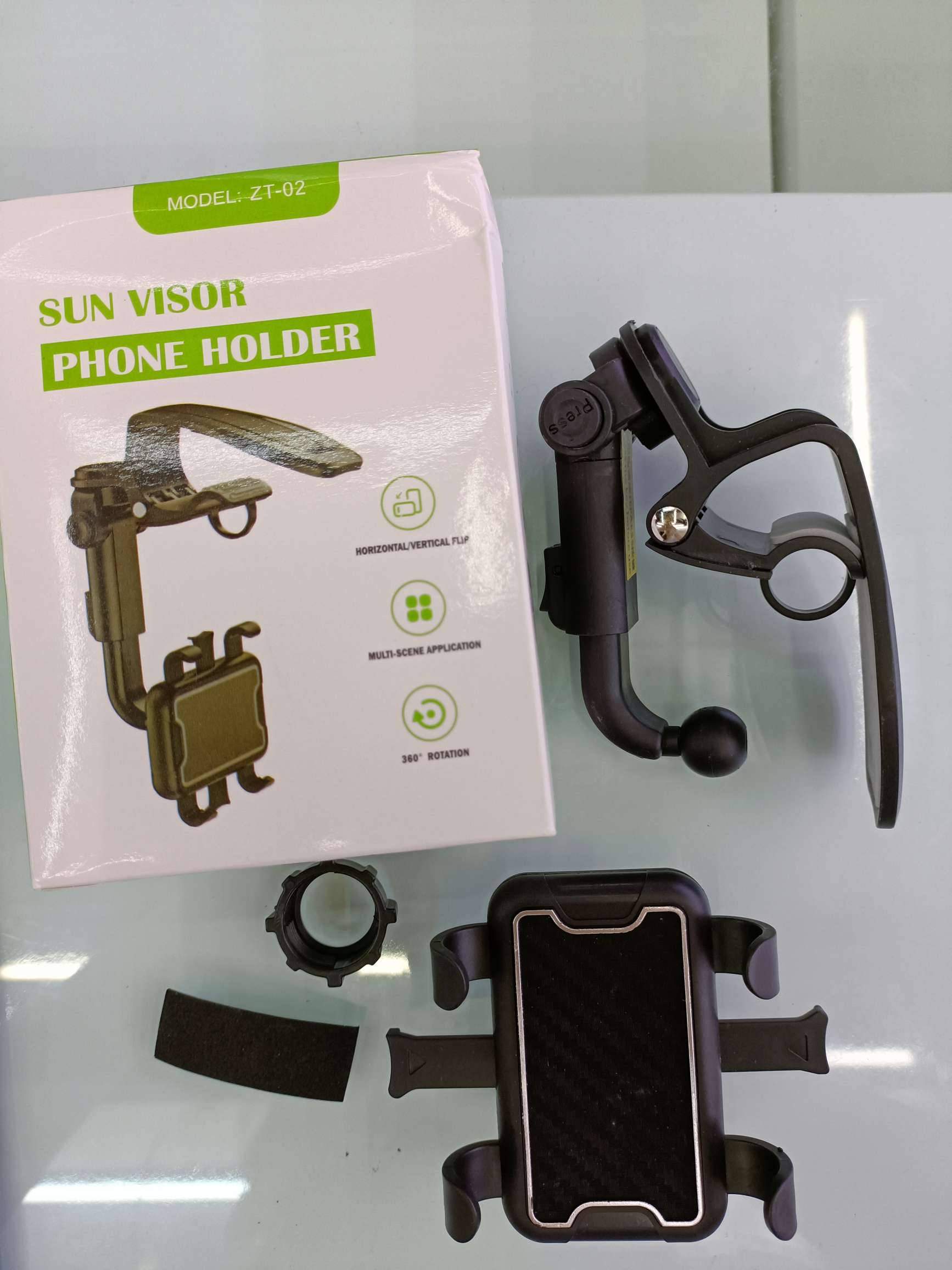 Car sunshade mobile phone bracket Sunshade bracket buckle bent