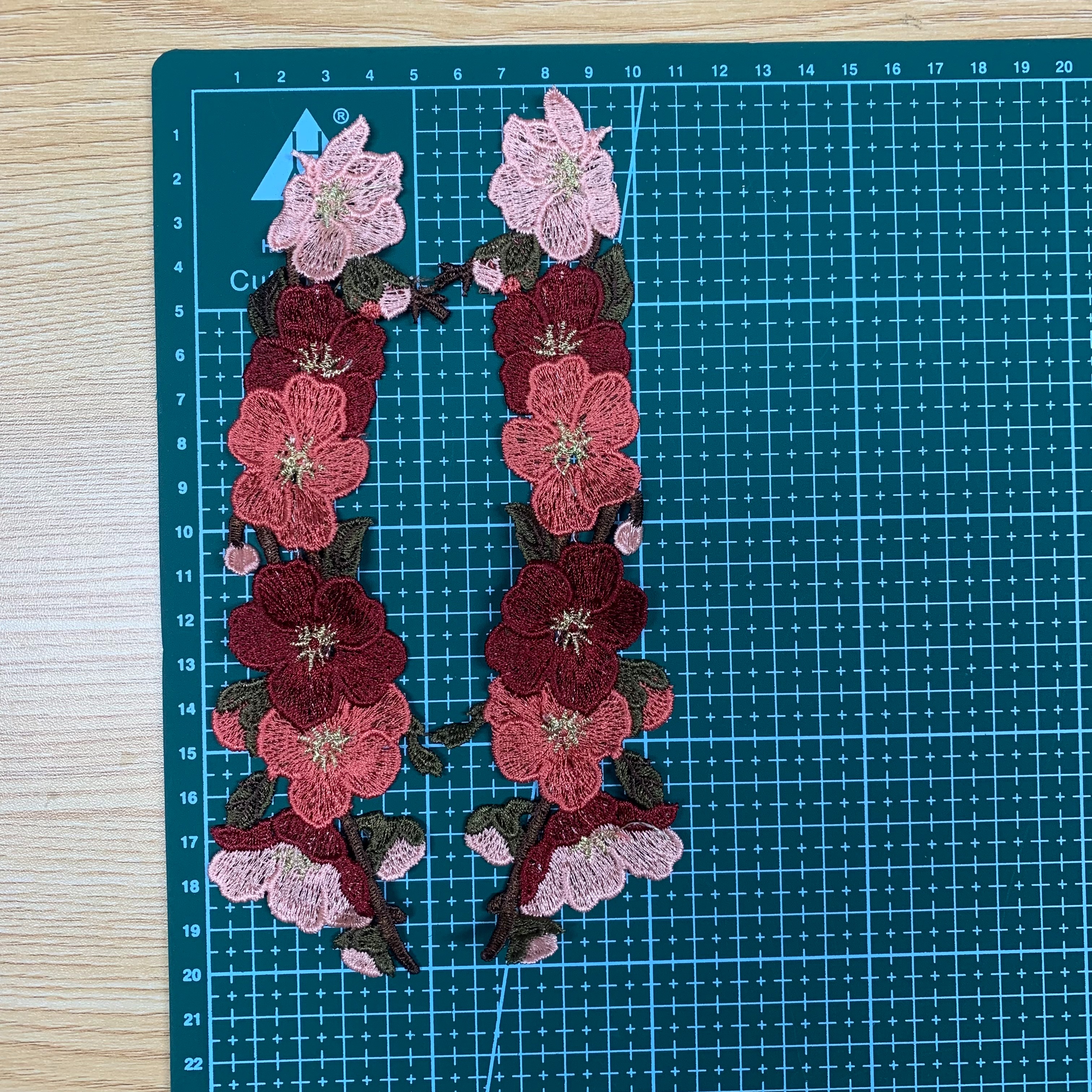 Chinese-style plum blossom and bird embroidery patchwork for cheongsam and Hanfu decoration pic 10