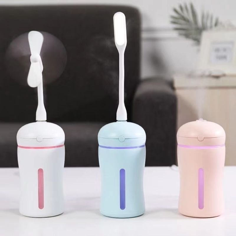 USB迷你加湿器七彩灯光卧室内车载空气净化器雾化保湿补水喷雾机