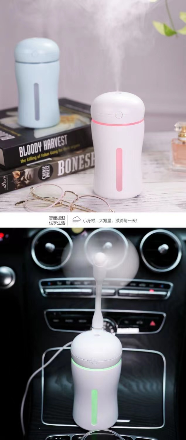 USB迷你加湿器七彩灯光卧室内车载空气净化器雾化保湿补水喷雾机详情16