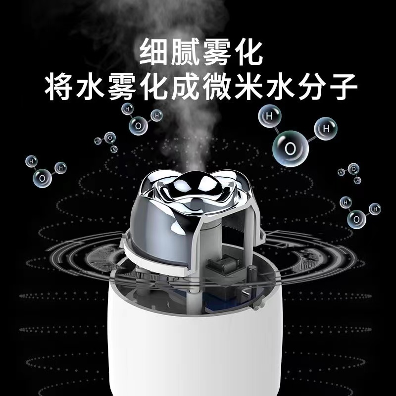 创意玫瑰USB迷你加湿器大喷雾静音雾化空气净化车载卧室保湿详情2