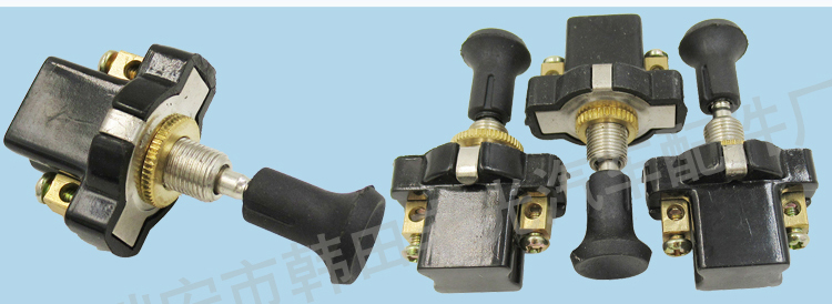 Factory direct sales, suitable for golf screw type 13MM plug-in pull stop switch On-OFf car push-pull button pic 6