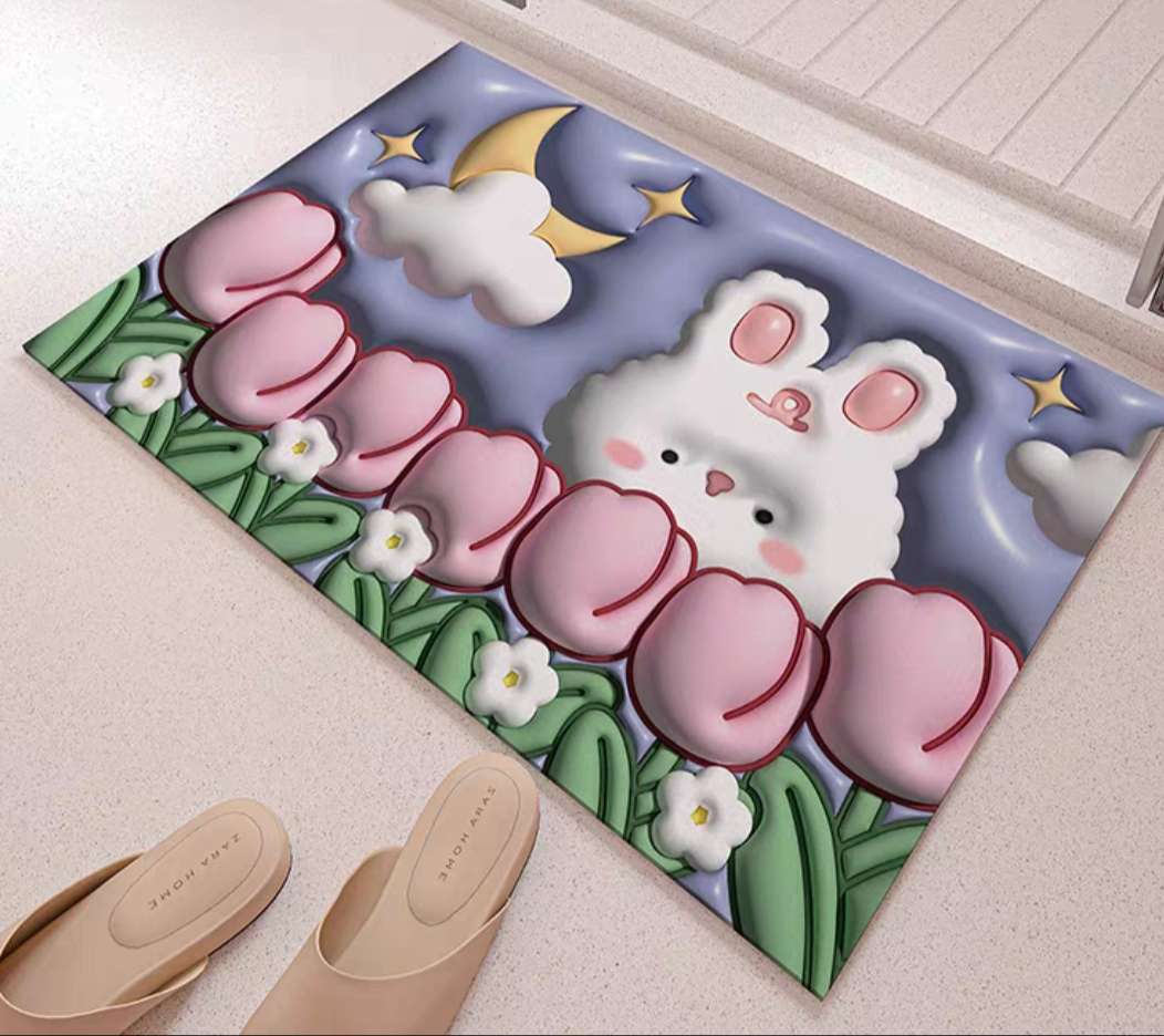 Diatom Mud 5D New Absorbent Anti-Slip Mat Application Scenario
