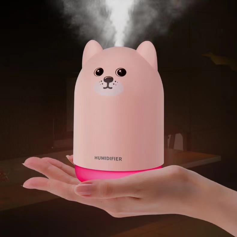 USB加湿器卧室静音小型萌狗加湿器新款创意家用萌宠香薰加湿器详情12