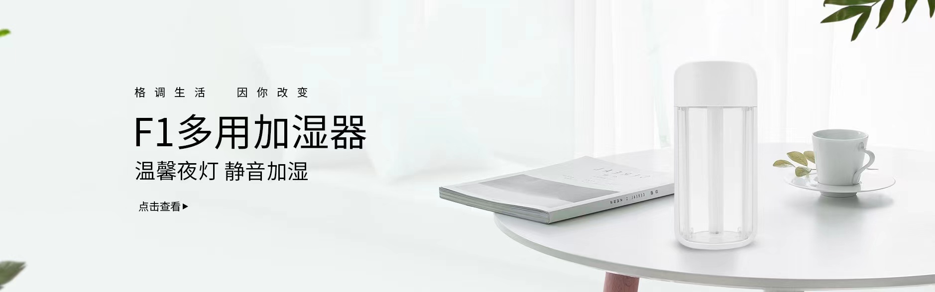 新款F1水杯加湿器简约迷你车载室内 负离子空气净化静音加湿器详情2