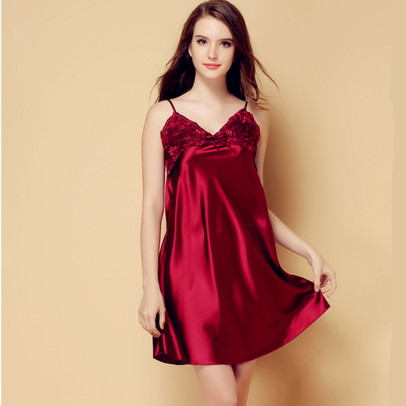 Nightdress Women 2022 New Spring And Autumn Long Sleeve Ice Silk Princess Wind Nightdress Women Lace Ice Silk Sexy Thin Pajamas Specification drawing