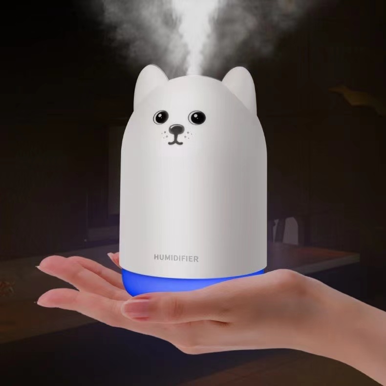 USB加湿器卧室静音小型萌狗加湿器新款创意家用萌宠香薰加湿器详情13