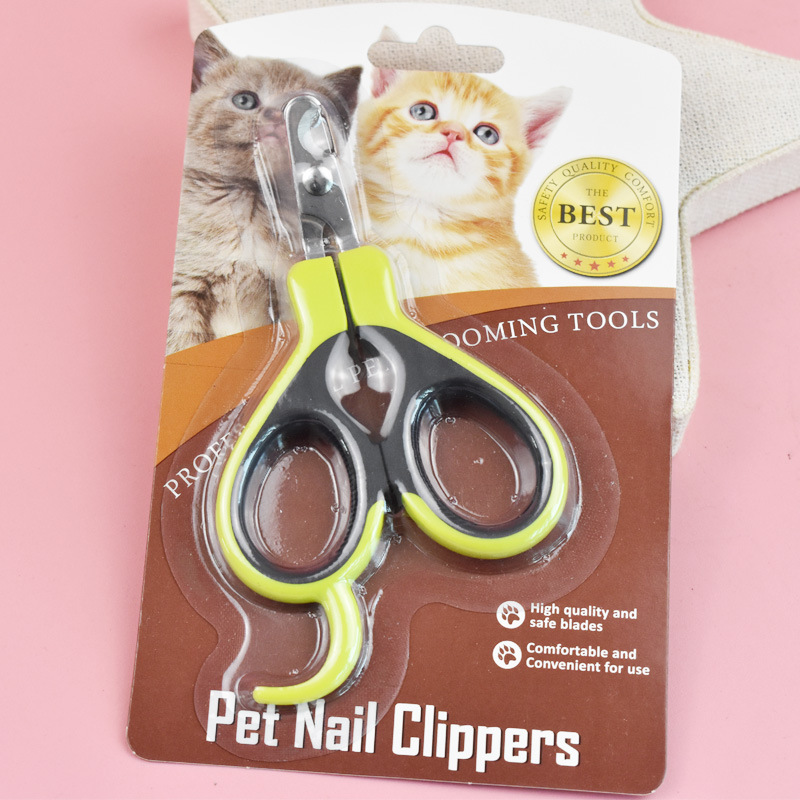 Pet nail clippers with curved tips, stainless steel cat nail clippers, curved handles, dog nail clippers, universal pet supplies for cats and dogs details Picture