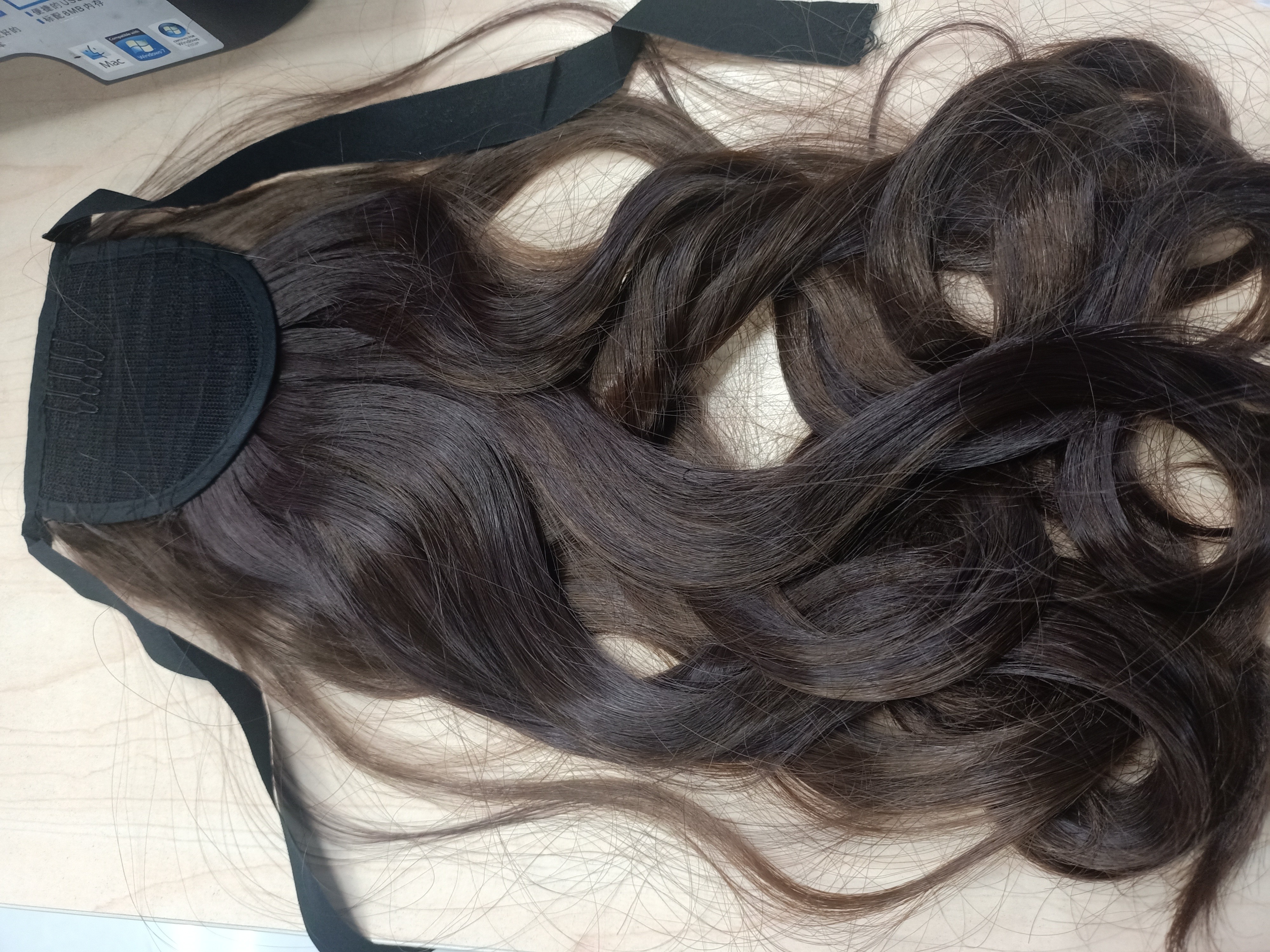 Wig, ponytail wig, female pear blossom long curly hair, wavy tie ponytail, Amazon cross-border hair wigs pic 14