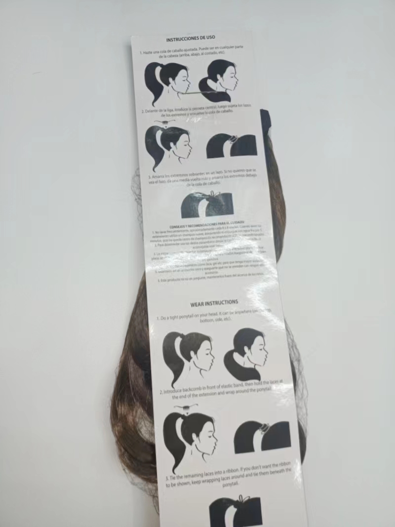 Wig, ponytail wig, female pear blossom long curly hair, wavy tie ponytail, Amazon cross-border hair wigs pic 13