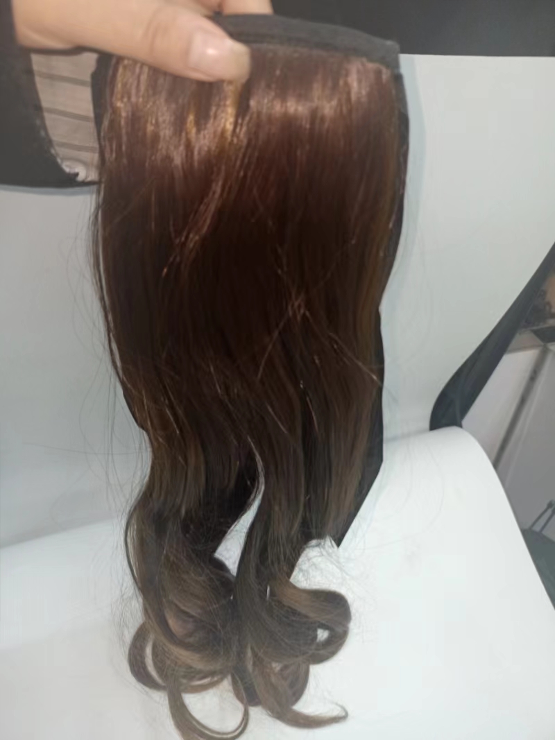 Wig, ponytail wig, female pear blossom long curly hair, wavy tie ponytail, Amazon cross-border hair wigs pic 16