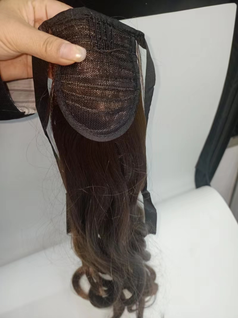 Wig, ponytail wig, female pear blossom long curly hair, wavy tie ponytail, Amazon cross-border hair wigs pic 17