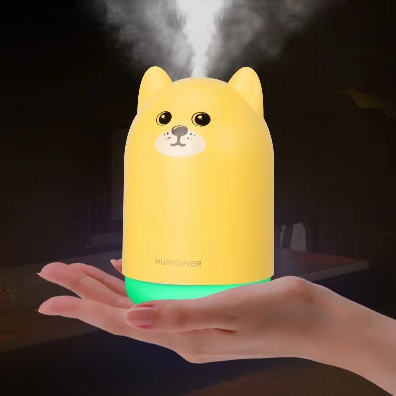 USB加湿器卧室静音小型萌狗加湿器新款创意家用萌宠香薰加湿器详情14