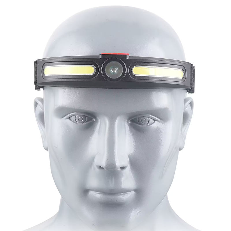 JS-920 headlamp USB charging COB headlamp, lightweight LED floodlight, outdoor camping head-mounted high-intensity plastic headlamp, miner's lamp Specification image