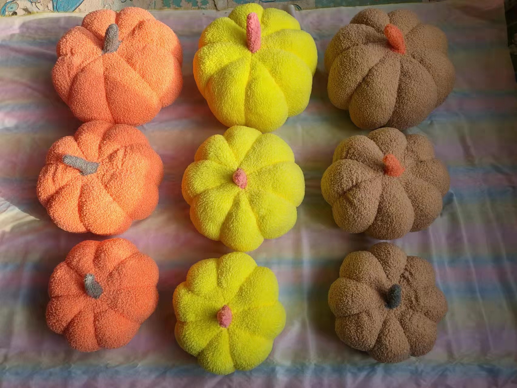 Cute little pumpkin, super soft throw pillow, orange plush toy cushion sofa, living room bay window, light luxury bedside, adorable Application Scenario