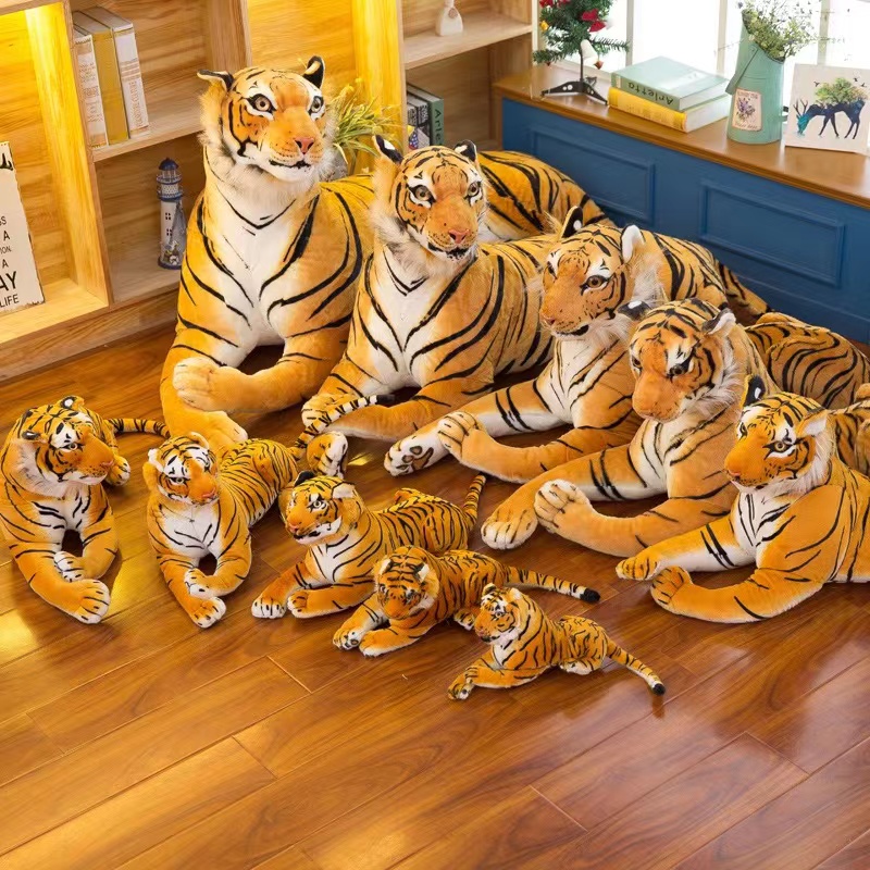 Simulated tiger plush pillow, large doll, children's plush cloth doll, Forest King, girls' gift Specification image