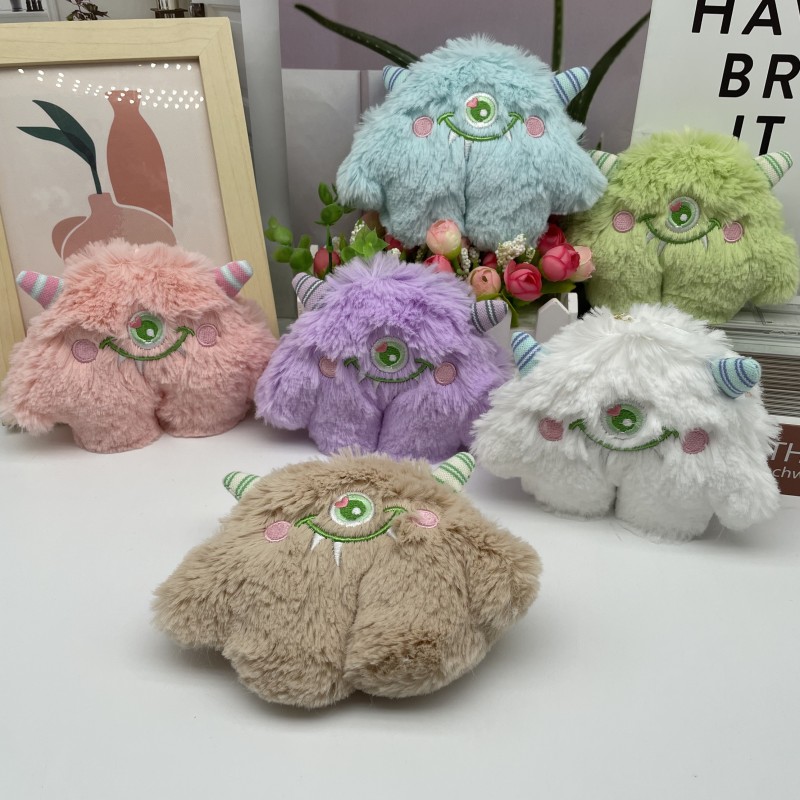 Fragrance new small monster plush doll pendant purse boutique with hand gift stall ring doll doll