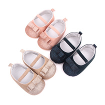 Spring and Autumn Baby Girl Shoes Sparkling Glitter Shoes Soft Sole Baby Walking Shoes