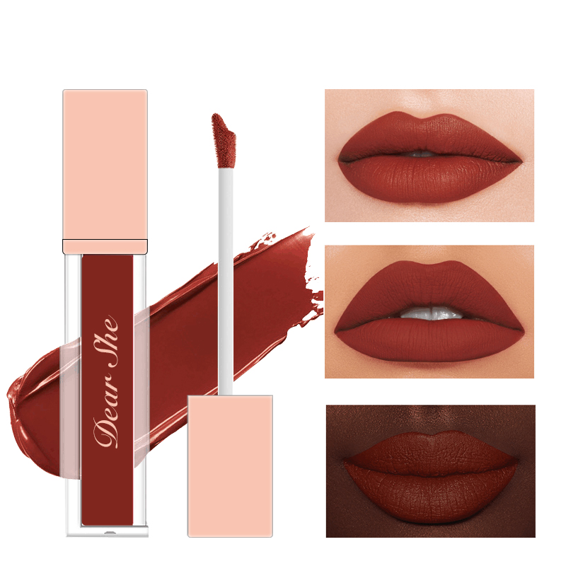 DAERS SHE matte non-stick lip gloss is light, thin and easy to color. It is the same as the popular Douyin lip gloss and does not fade easily Item Picture