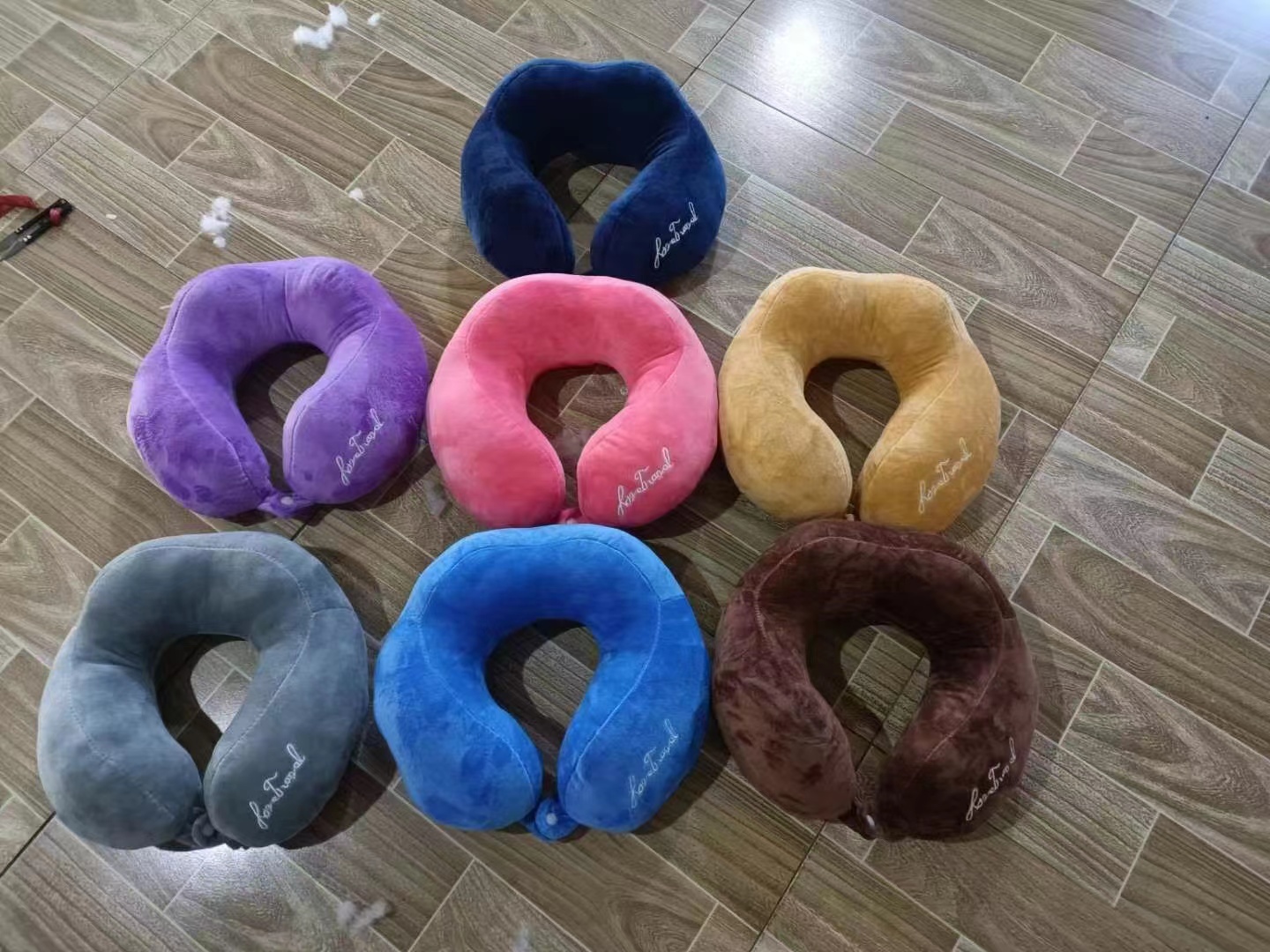 Almohada en forma de U memoria espuma protector de cuello almohada de alta densidad apoyo cómodo Item Picture
